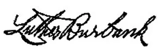 Luther Burbank's signature