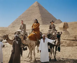 Miss Bletch, Mr. Wright, and Yogananda in Egypt