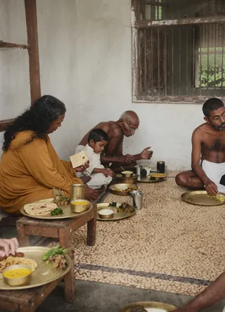 Mahatma Gandhi at Wardha