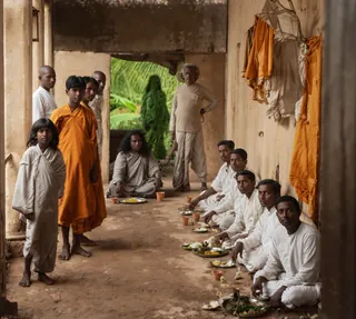Dining patio of Sri Yukteswar's Serampore hermitage